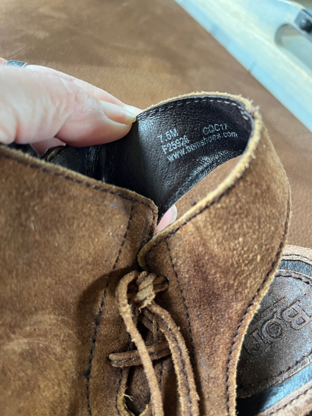 Born Women's Margrit Brown Suede Ankle Booties - Picture 7 of 7